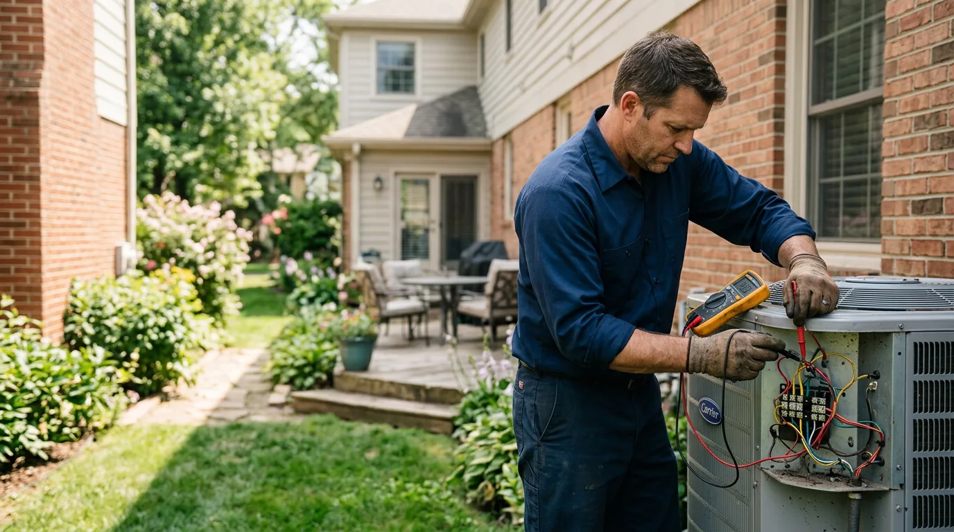 HVAC technician working near Borger, TX